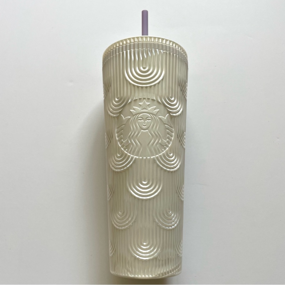 NWOT Starbucks 2023 Grande Spring Pearl White Mermaid Venti Tumbler